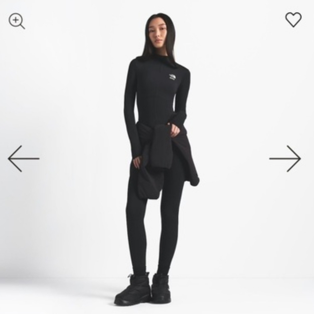 Limited Edition SKIMS x The North Face Refina Bodysuit - ONYX Size MED